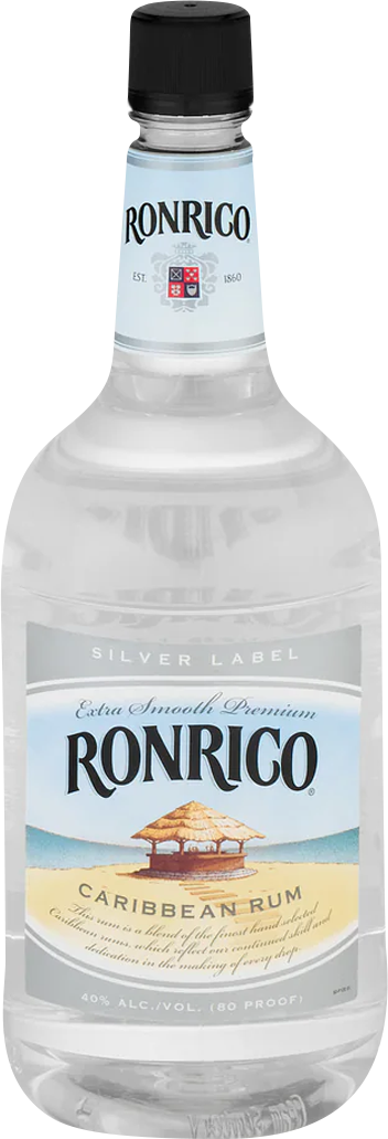 Ron Rico Rum Silver Label Caribbean White Rum (1.75L)