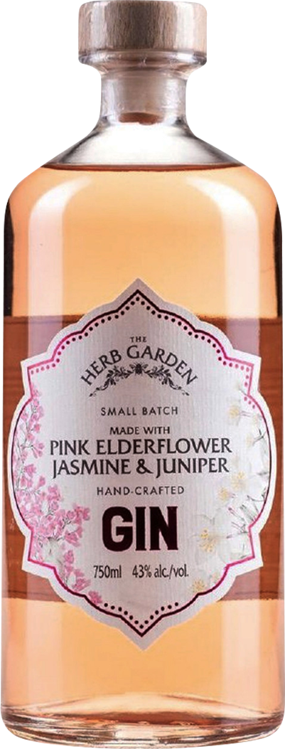 The Herb Garden Pink Elderflower Jasmine & Juniper Gin