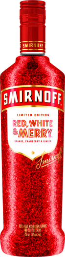 Smirnoff Red, White & Merry Orange, Cranberry & Ginger Holiday Season Limited Edition Vodka
