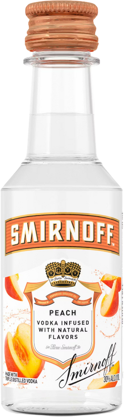 Smirnoff Twist of Peach Flavored Vodka (50mL)