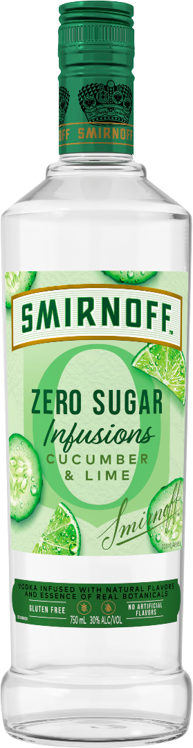 Smirnoff Zero Sugar Infusions Cucumber & Lime Vodka