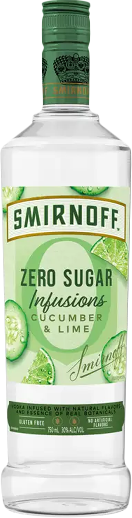 Smirnoff Zero Sugar Infusions Cucumber & Lime Vodka