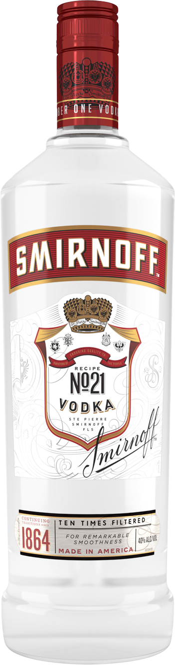 Smirnoff No. 21 Red Label Vodka (1L)