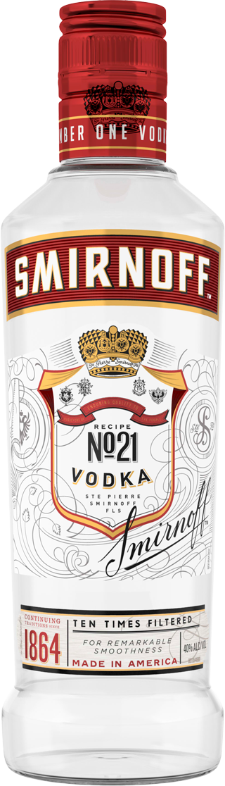 Smirnoff No. 21 Red Label Vodka (375mL)