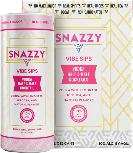 Snazzy's Half & Half Vodka Cocktail (355mL)