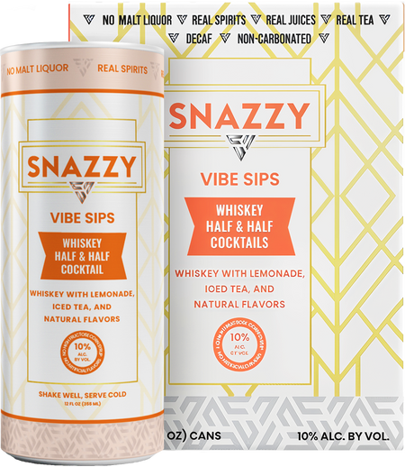 Snazzy's Half & Half Whiskey Cocktail (355mL)