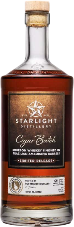 Starlight Distillery Carl T. Cigar Batch Bourbon Whiskey
