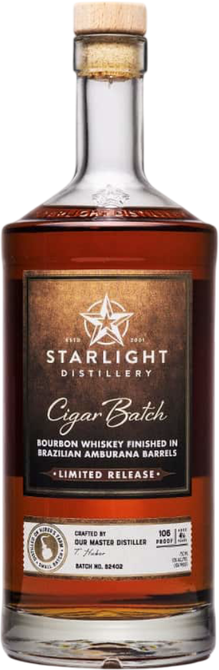 Starlight Distillery Carl T. Cigar Batch Bourbon Whiskey