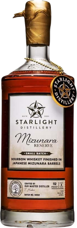 Starlight Distillery Mizunara Reserve Bourbon Whiskey