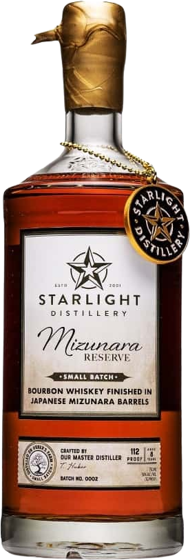 Starlight Distillery Mizunara Reserve Bourbon Whiskey