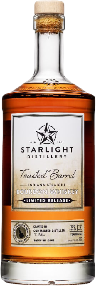 Starlight Distillery Toasted Barrel Indiana Straight Bourbon Whiskey