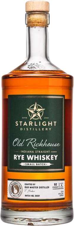 Starlight Distillery 'Old Rickhouse' Straight Rye Whiskey