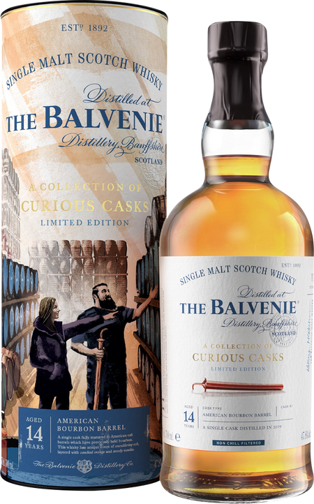 The Balvenie 'A Collection of Curious Casks' American Bourbon Barrel 14 Year Old Single Malt Scotch Whisky