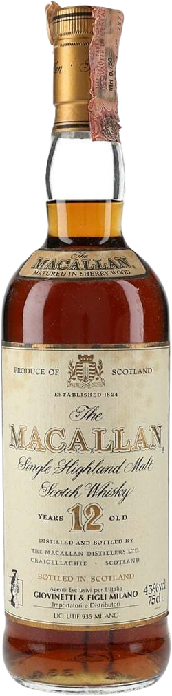 The Macallan 12 Year Old 1980s Highland Single Malt Scotch Whisky