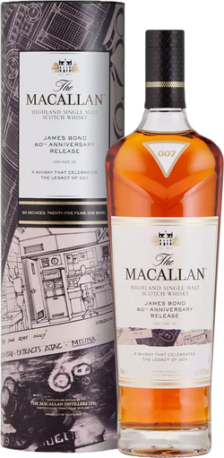 The Macallan James Bond 60th Anniversary Decade III Single Malt Scotch Whisky (700mL)