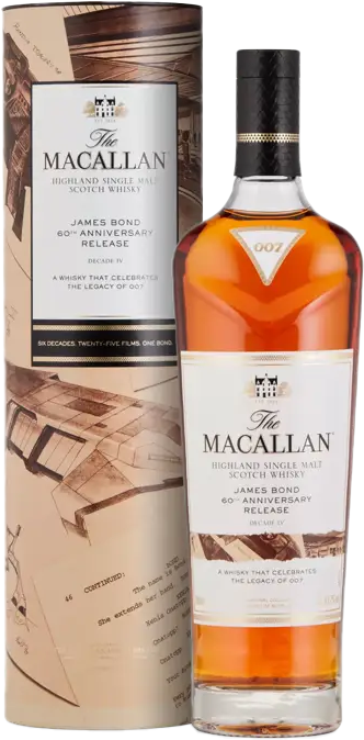 The Macallan James Bond 60th Anniversary Decade IV Single Malt Scotch Whisky (700mL)