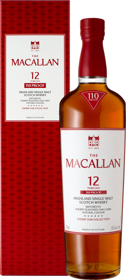 The Macallan 110 Proof Sherry Oak Cask 12 Year Old Single Malt