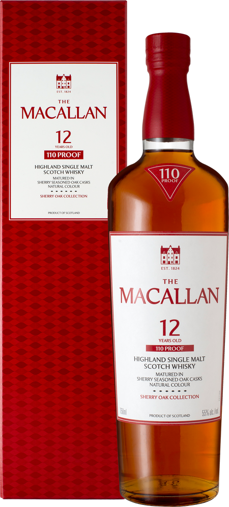 The Macallan 110 Proof Sherry Oak Cask 12 Year Old Single Malt Scotch Whisky