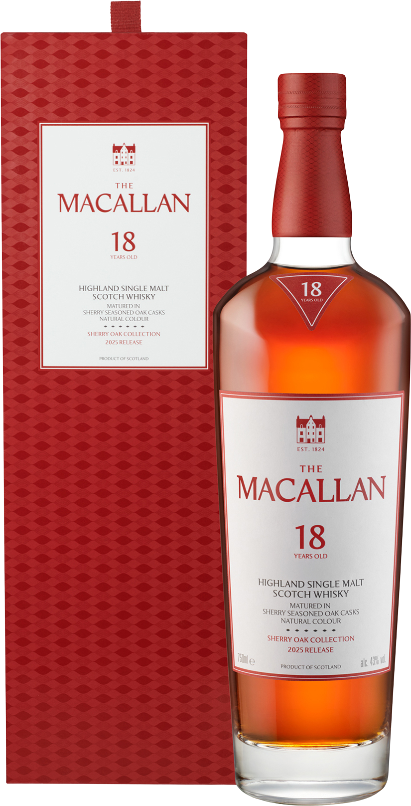 MACALLAN 18年 シングルモルトスコッチウイスキー The Macallan 18 Year Old Sherry Oak 2026 Release Single Malt