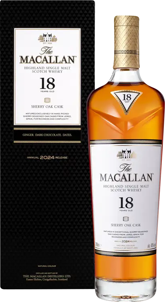 The Macallan 18 Year Old Sherry Oak Single Malt Scotch Whisky