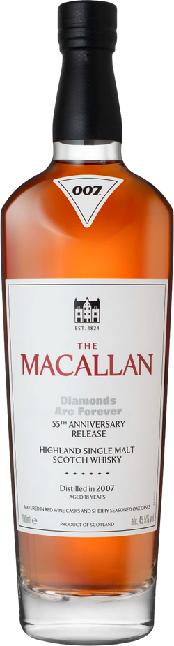 The Macallan James Bond 55th Anniversary 'Diamonds are Forever' Single Malt Scotch Whisky (700mL)