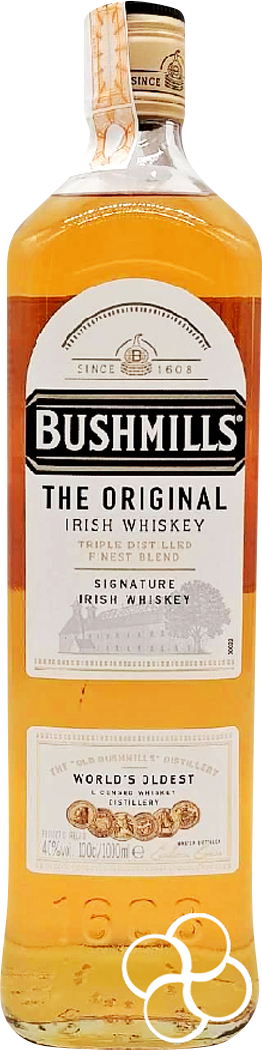 Bushmills Original Triple Distilled Smooth & Mellow Blended Irish Whiskey (1L)