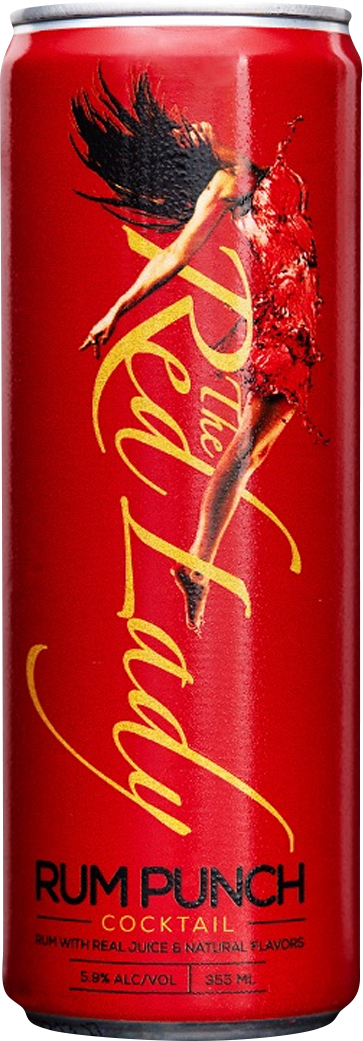 The Red Lady Rum Punch Cocktail (375mL)