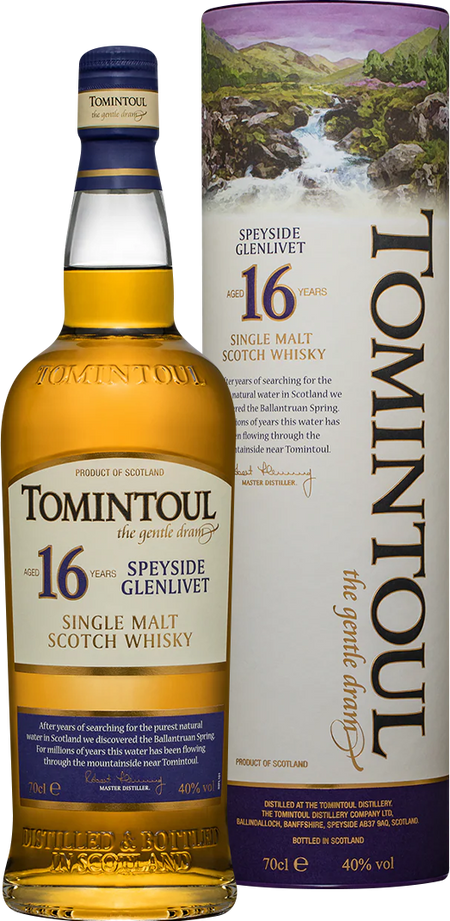 Tomintoul 16 Year Old Single Malt Scotch Whisky