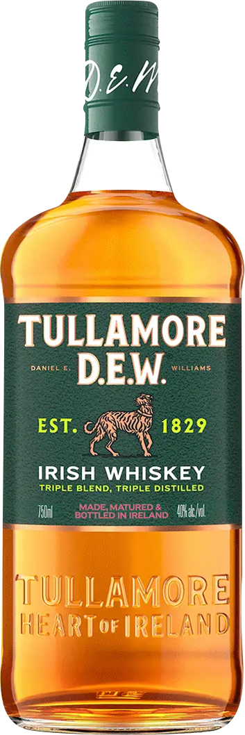 Tullamore Dew Irish Whiskey with Glasses