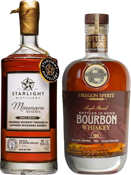 Starlight Distillery Mizunara Reserve & Oregon Spirit Bottled in Bond Bourbon (Buy 1 Get 1 Free)