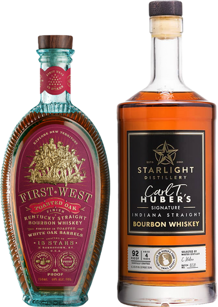 15 Stars First West Toasted Oak & Starlight Carl T. Signature Bourbon (Buy 1 Get 1 Free)