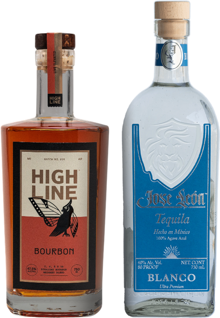 Highline Spirits Small Batch Bourbon & Jose León Blanco (Buy 1 Get 1 Free)