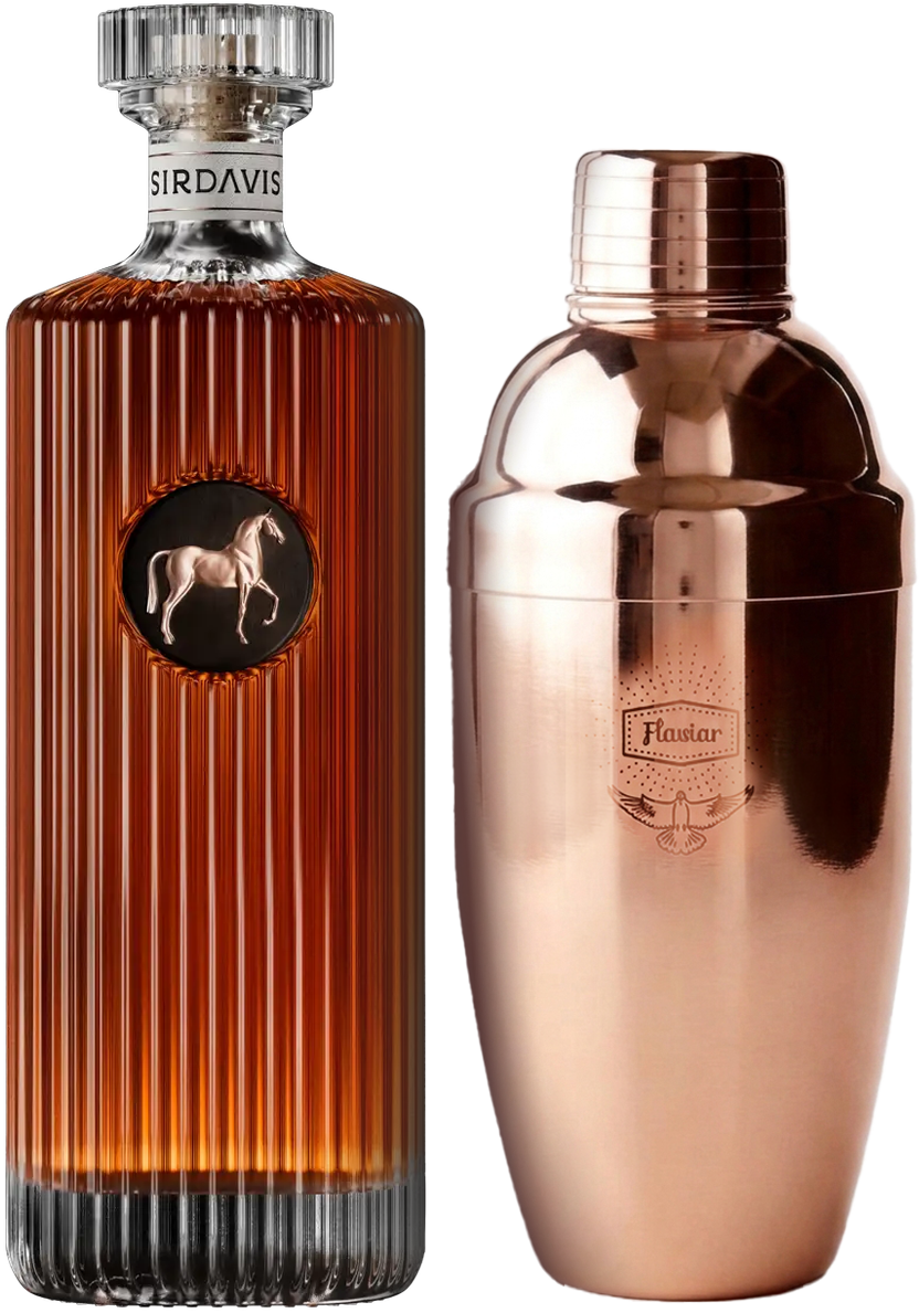 SirDavis American Whisky & Flaviar Cocktail Shaker (Buy 1 Get 1 Free)