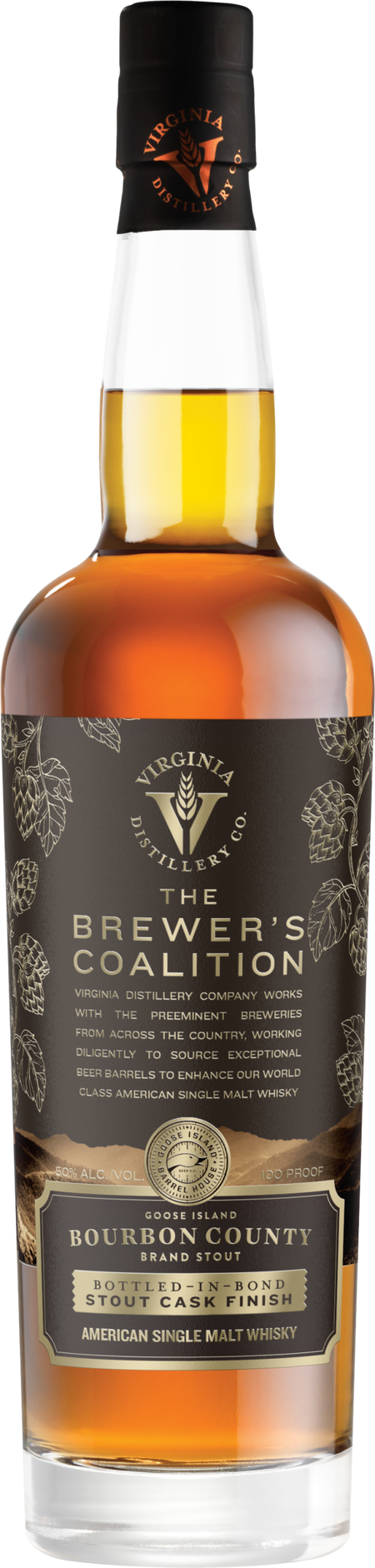 VDC Brewer's Coalition Goose Island Bourbon County Stout Cask Finish American Single Malt Whisky (700mL)