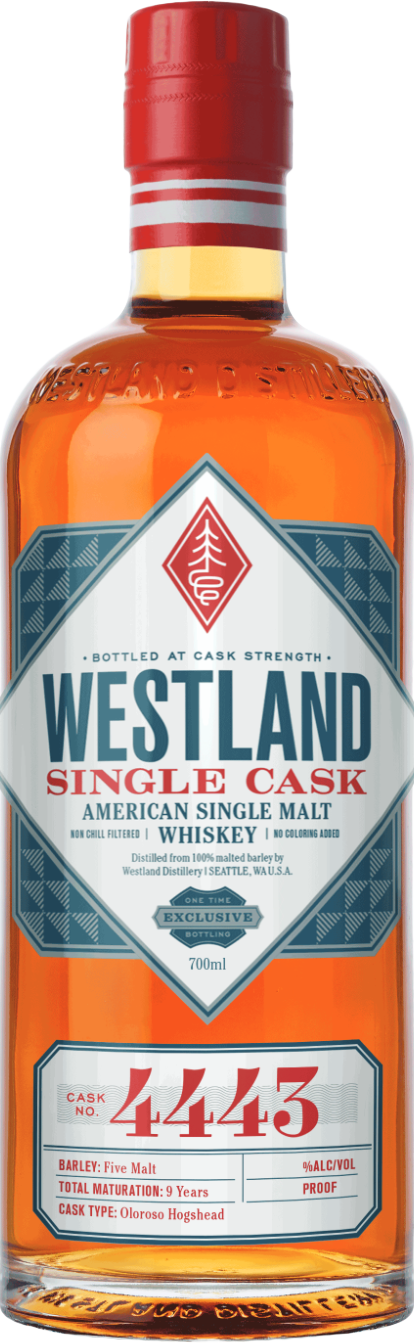 Westland Single Cask No. 4443 American Single Malt Whiskey (700mL)