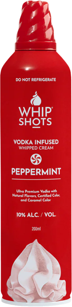 Whip Shots Peppermint Vodka Infused Whipped Cream (200mL)