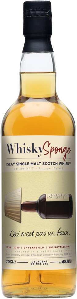 WhiskySponge 27 Year Old 1992 Edition No. 17 Single Malt Scotch Whisky (700mL)