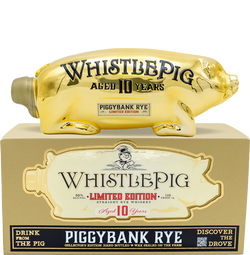 WhistlePig Piggybank Gold 10 Year Old 2024 Limited Edition Straight Rye Whiskey (1L)