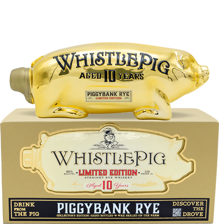 WhistlePig Piggybank Gold 10 Year Old 2024 Limited Edition Straight Rye Whiskey (1L)