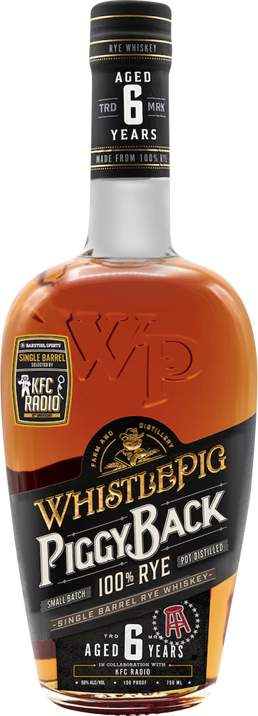 WhistlePig 'Piggy Back' KFC Radio 6 Year Old Single Barrel Rye Whiskey
