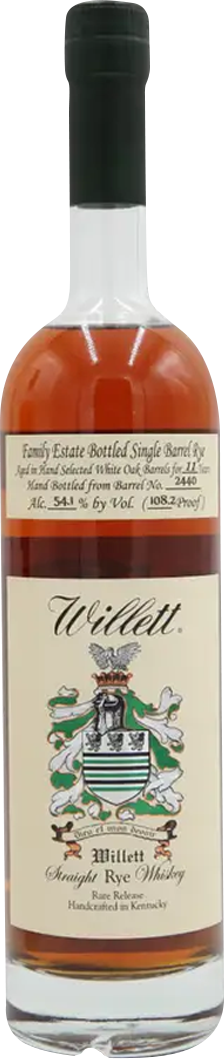 Willett Family Estate Bottled Single-Barrel 11 Year Old Straight Rye Whiskey