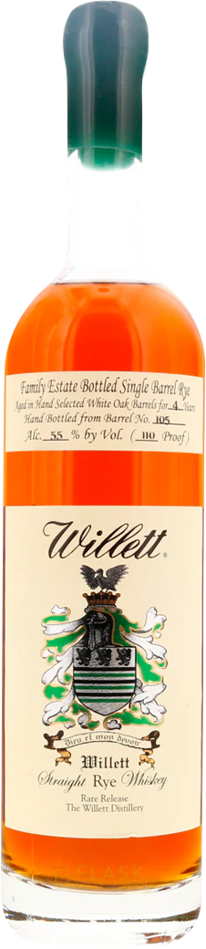 Willett Family Estate Bottled Single-Barrel 4 Year Old Straight Rye Whiskey