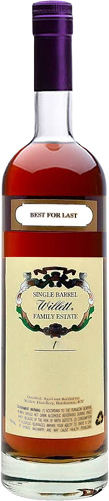 Willett Family Estate Best for Last 11 Year Old #2364 Single Barrel Straight Rye Whiskey
