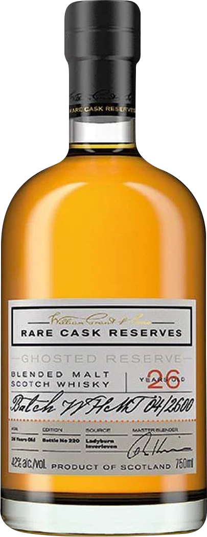 William Grant & Sons Rare Cask Reserves 'Ghosted Reserve' 26 Year Old Blended Malt Scotch Whisky