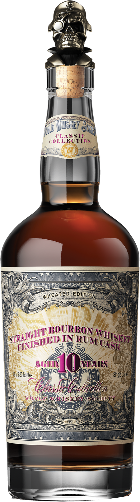 World Whisky Society 10 Year Old Rum Cask Finished Straight Bourbon Whiskey
