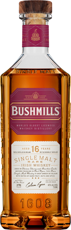 Bushmills 16 Year Old Single Malt Irish Whiskey