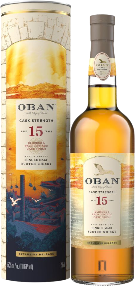 Oban Cask Strength Oloroso and Palo Cortado Cask 15 Year Old Single Malt Scotch Whisky