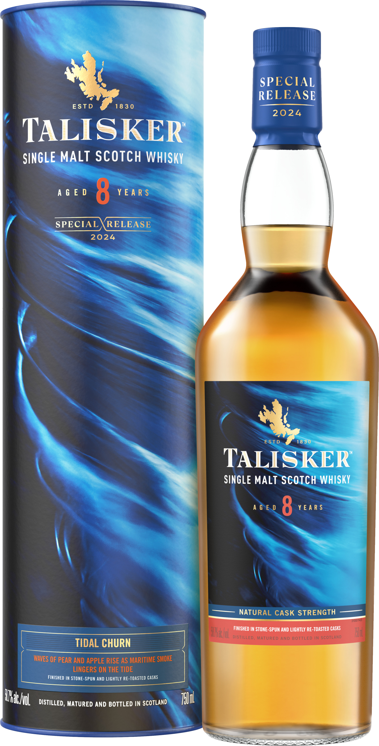 Talisker Tidal Churn 8 Year Old Special Release 2024 Single Malt Scotch Whisky