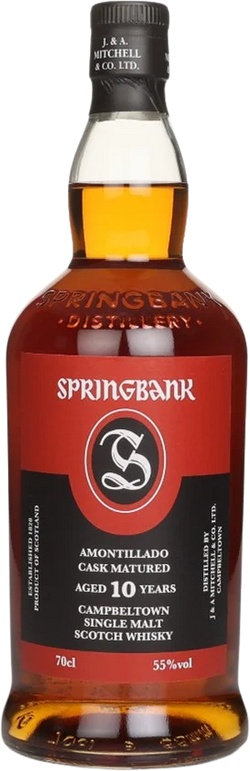 Springbank Amontillado Cask Matured 10 Year Old Single Malt Scotch Whisky (700mL)