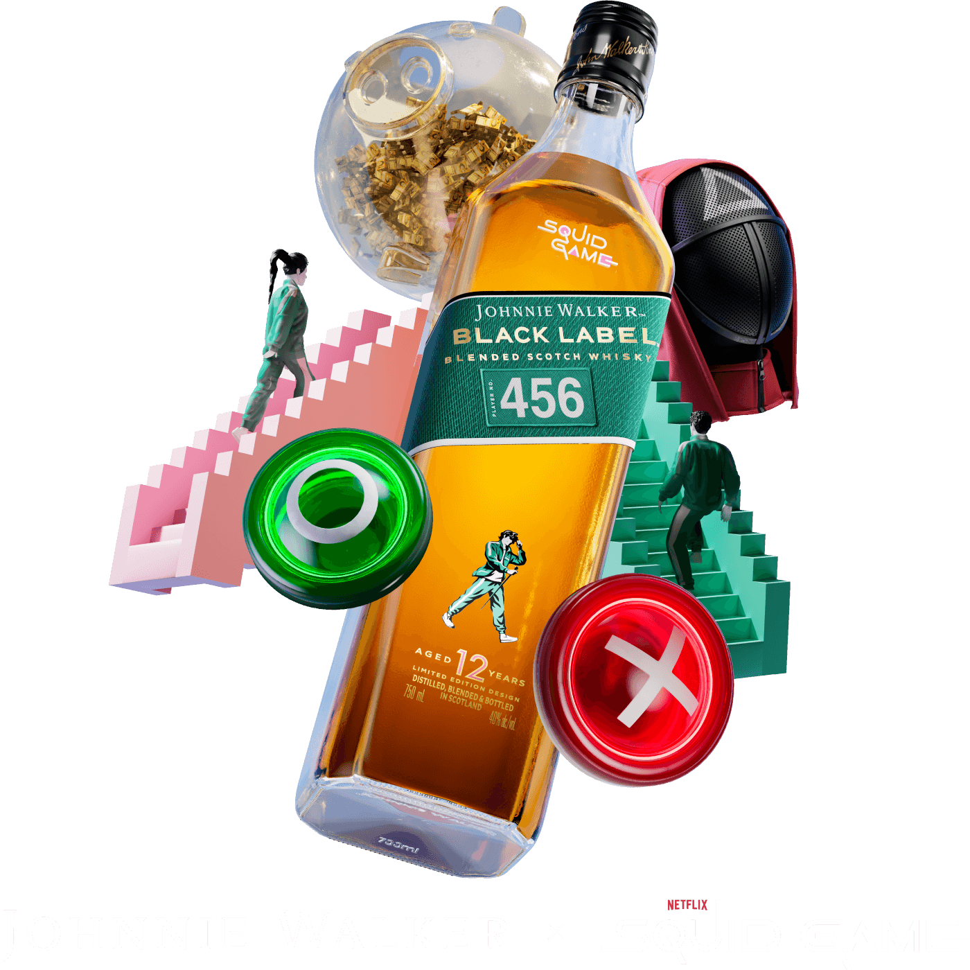 Johnnie Walker Black Label x Squid Game Limited Edition Blended Scotch Whisky